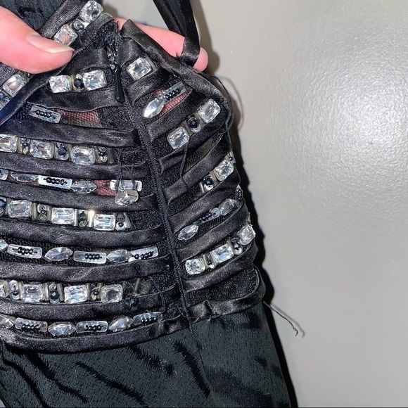 Faviana Couture Black Cutout Strappy maxi dress - Picture 7 of 8